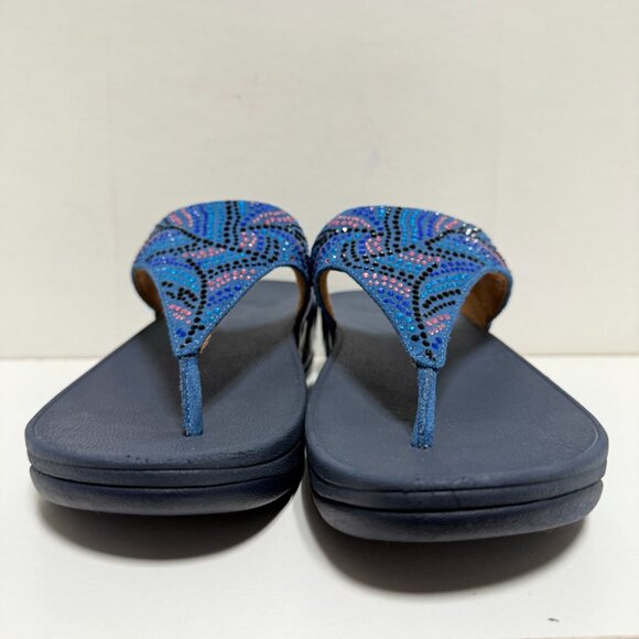 *RARE* FitFlop Lulu Sequin Wedge Sandal - Picture 4 of 9